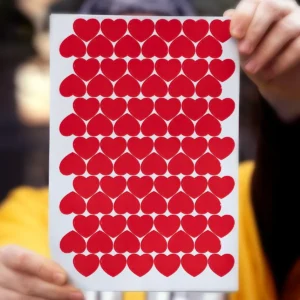 Kalpli Sticker (60 Adet) - Görsel 2